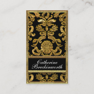 Carte De Visite Professionnel de damassé de bois d'ébène de