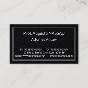 Carte de visite professionnel de droit classique