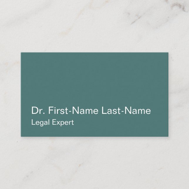 Carte de visite professionnel de droit simple (Devant)