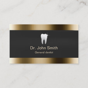 Carte de visite professionnel de frontière d'or d