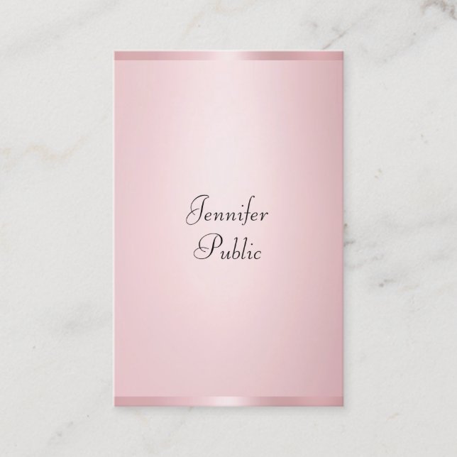 Carte De Visite Professionnel de la calligraphie moderne Élégant R (Devant)