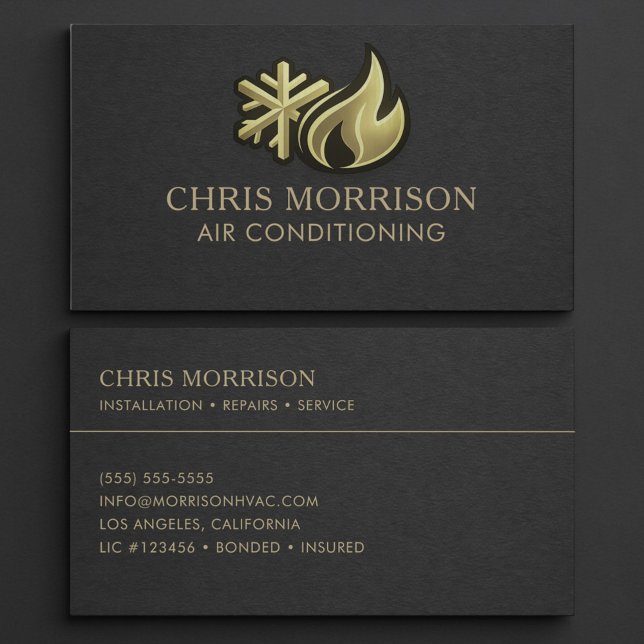 Carte De Visite Professionnel de la climatisation (Créateur téléchargé)