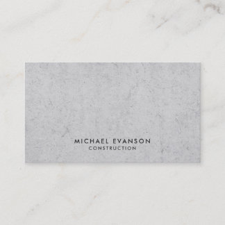 Carte De Visite Professionnel de la construction avec un look béto
