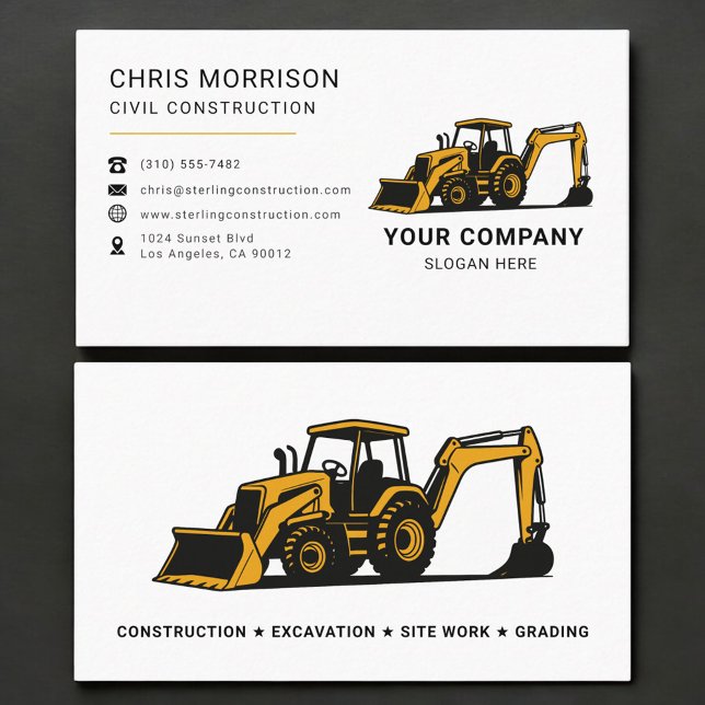Carte De Visite Professionnel de la construction civile (Créateur téléchargé)
