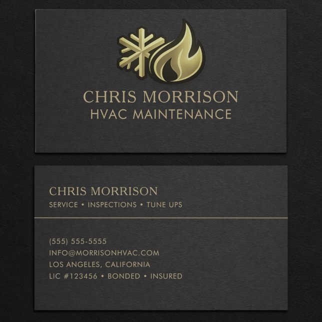 Carte De Visite Professionnel de la maintenance CVC (Créateur téléchargé)