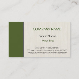Carte De Visite Professionnel de la mousse foncée et moderne