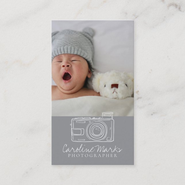 Carte De Visite Professionnel de la photographie moderne (Devant)