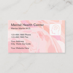 Carte De Visite Professionnel de la santé mentale Psychothérapie