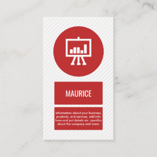 Carte De Visite Professionnel de l'entreprise / Rouge