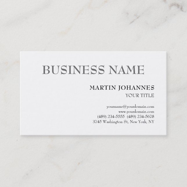 Carte De Visite Professionnel de l'esthétique Chic Noir & Blanc (Devant)