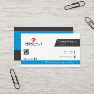 Carte de visite professionnel de l'ingénieur logic