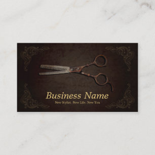 Carte De Visite Professionnel de luxe de salon de coiffeur de