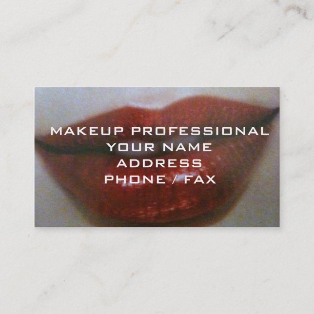 CARTE DE VISITE PROFESSIONNEL DE MAKEUP (Devant)