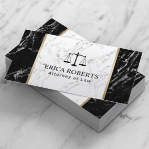 Carte De Visite Professionnel de marbre élégant d'avocat d'avocat
