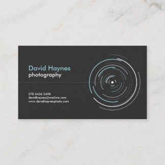 Carte de visite professionnel de photographe