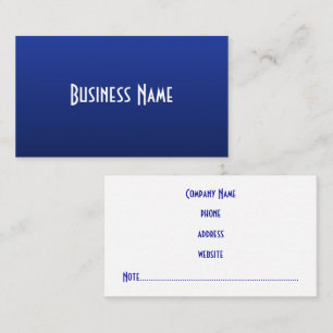 Carte de visite professionnel Deep Blue