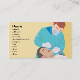 Carte de visite professionnel dentaire