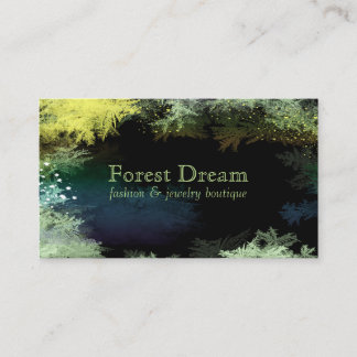 Carte De Visite Professionnel des Feuilles forestiers