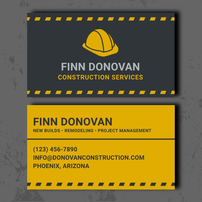 Carte De Visite Professionnel des services de construction (Créateur téléchargé)