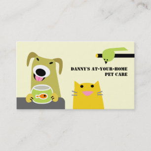 Carte De Visite Professionnel des soins pour animaux