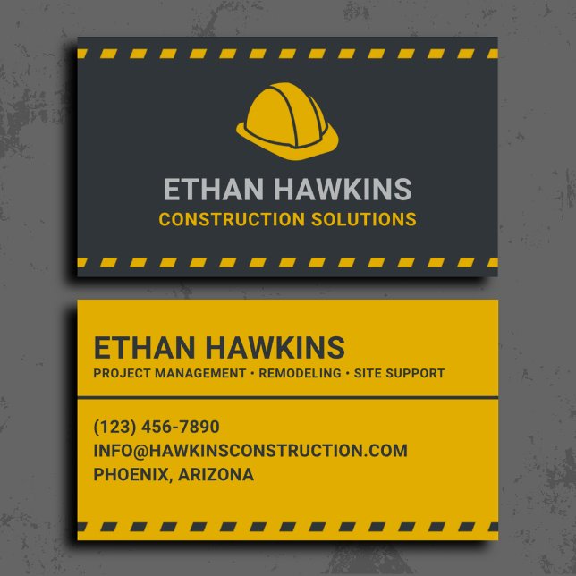 Carte De Visite Professionnel des solutions de construction (Créateur téléchargé)