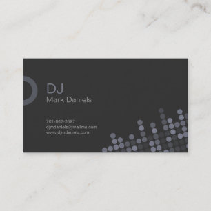 Carte de visite professionnel du DJ