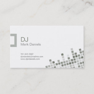 Carte de visite professionnel du DJ