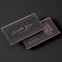 Professionnel du marketing noir rose esthétique 