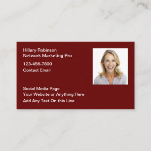 Carte De Visite Professionnel du réseau et du marketing