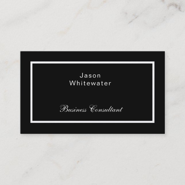 Carte de visite professionnel élégant à plat lisse (Devant)
