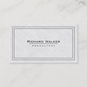 Carte De Visite Professionnel élégant Boarder en bois blanc clair