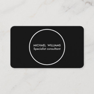 Carte De Visite Professionnel élégant cercle doré simple minimum