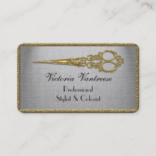 Carte De Visite Professionnel élégant de ciseaux de Velmont