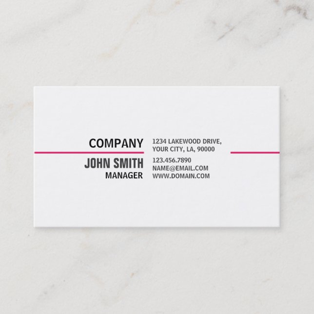 Carte De Visite Professionnel élégant de Cosmetologist de (Devant)