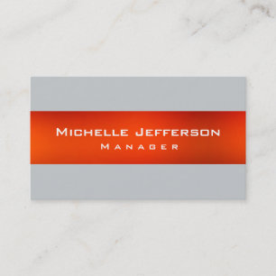 Carte de visite professionnel élégant de Gray Mana