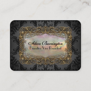Carte De Visite Professionnel élégant d'or de Debsaulea