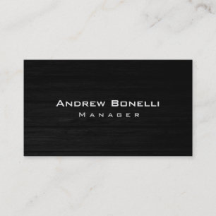 Carte de visite professionnel élégant en bois gris