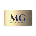 Professionnel Élégant Marine Faux Or Moderne