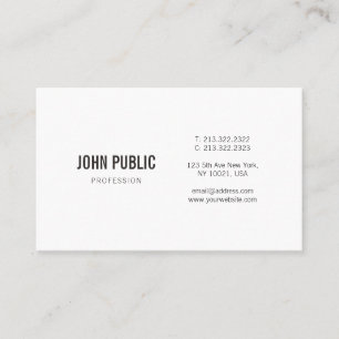 Carte De Visite Professionnel élégant minimaliste de conception