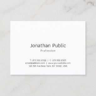 Carte De Visite Professionnel Élégant minimaliste Modèle classique