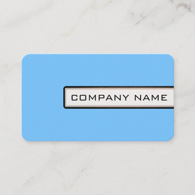 Carte De Visite Professionnel élégant moderne Maya bleu minimalist (Devant)