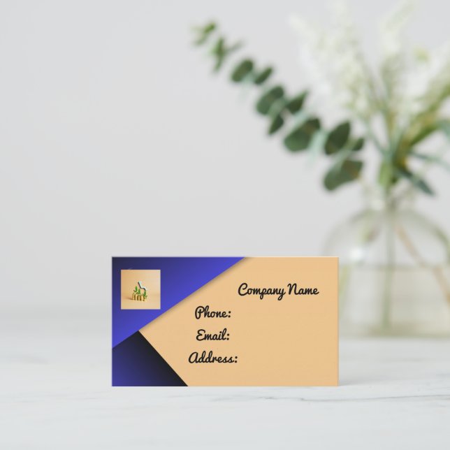 Carte de visite professionnel élégant - personnali (Debout devant)