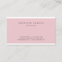 Professionnel Élégant rose Moderne Design simple