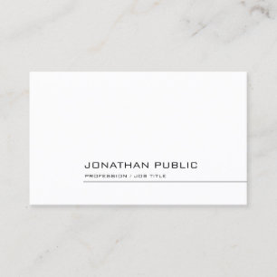 Carte De Visite Professionnel Élégant Simple Design Modèle moderne