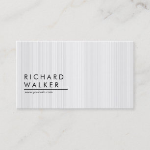 Carte De Visite Professionnel en bois minimaliste blanc clair élég