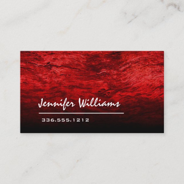 Carte de visite professionnel en rouge clair (Devant)