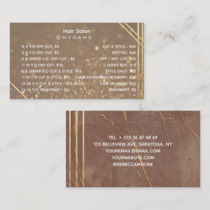 Carte De Visite Professionnel et Chic pour brésilien et cirage cor