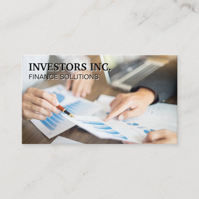 Carte De Visite Professionnel | Finances (Devant)