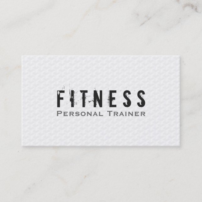 Carte De Visite Professionnel Fitness Personal Trainer Simplement  (Devant)