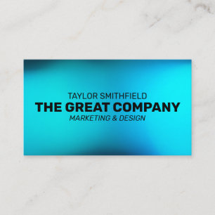 CARTE DE VISITE PROFESSIONNEL GRADIENT DE COULEUR D'EAU BLEUE